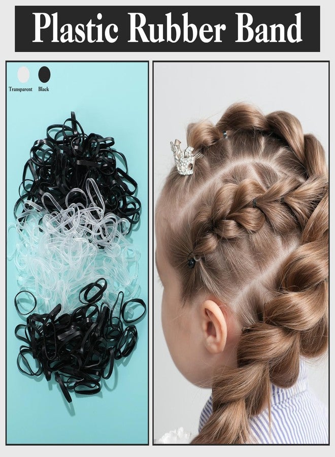 ProSuites 735 Pcs Black Hair Ties and Bobby Pins Set, Clear Elastic Bands, No Damage Hair Accessories for Thick Hair, Women and Girls - Image 5